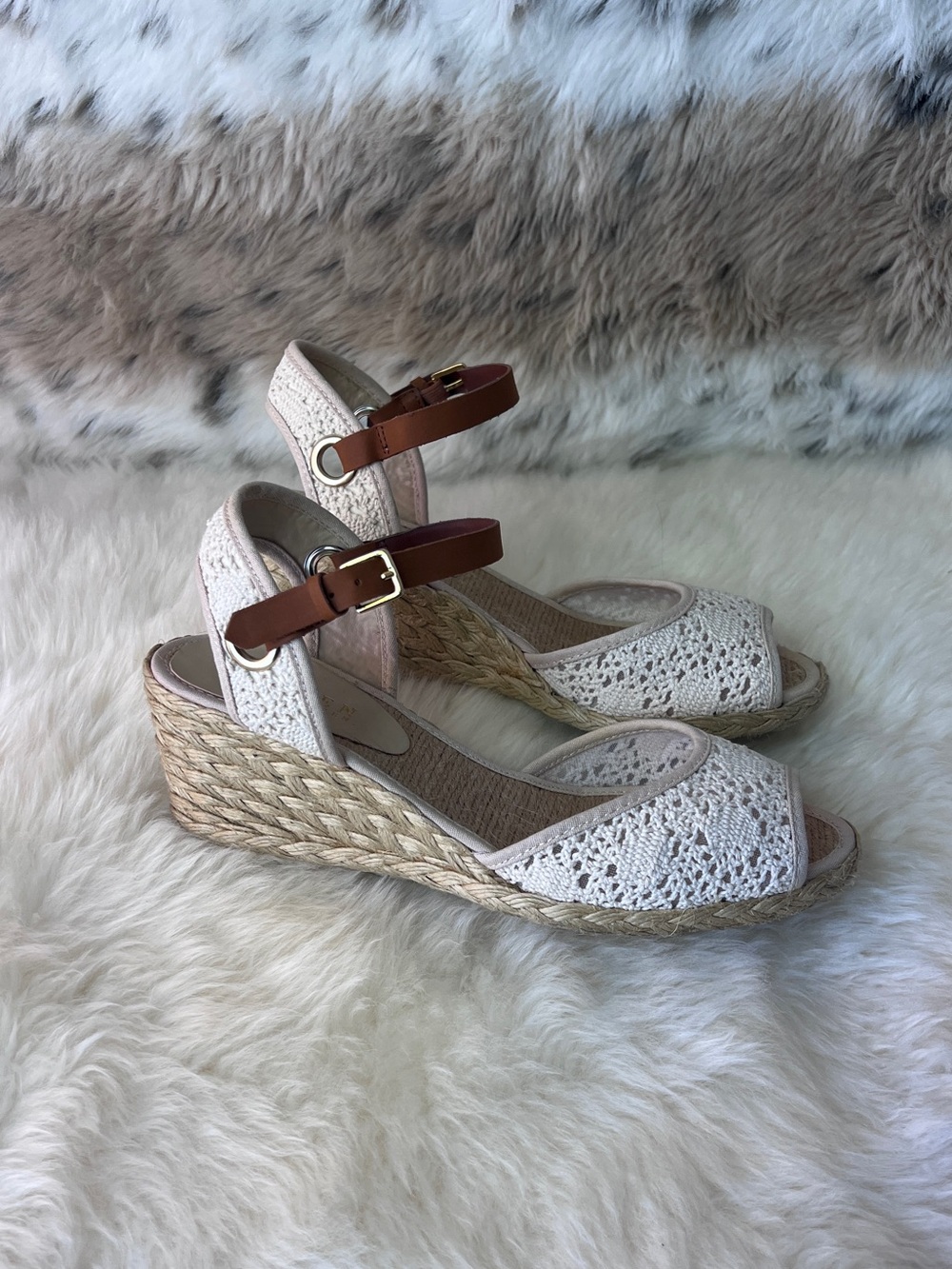 Lauren Ralph Lauren Crochet Espadrille Sandal